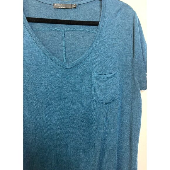 Prana Foundation Short Sleeve V-Neck Pocket Tee Size Large Soft Lightweight - Picture 4 of 6
